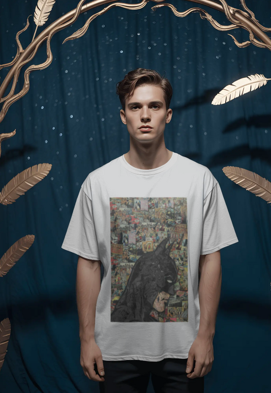 Batman Comic Collage Oversized Tee – The Scorpion Originals 🦇🖤