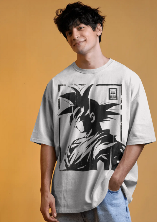 Goku Saiyan Shadow Oversized Tee 🥋⚡ | The Scorpion Originals