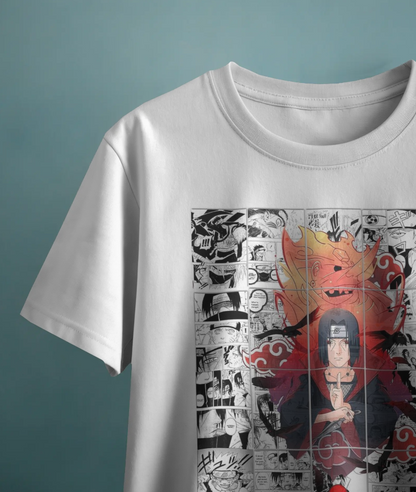 Naruto Itachi Uchiha 🔥 Akatsuki Manga Panel Oversized Tee 👕 | The Scorpion Originals