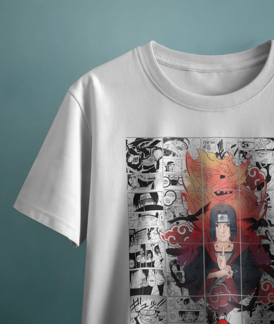 Naruto Itachi Uchiha 🔥 Akatsuki Manga Panel Oversized Tee 👕 | The Scorpion Originals