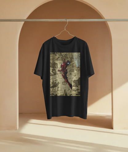 Marvel Iron Man ⚙️ Retro Comic Blast Oversized Tee 👕 | The Scorpion Originals