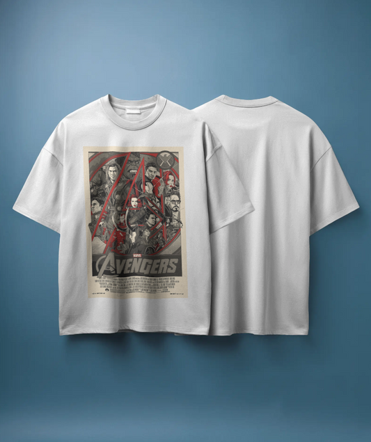 Marvel Avengers 🦸‍♂️ Assemble Graphic Oversized Tee 👕 | The Scorpion Originals