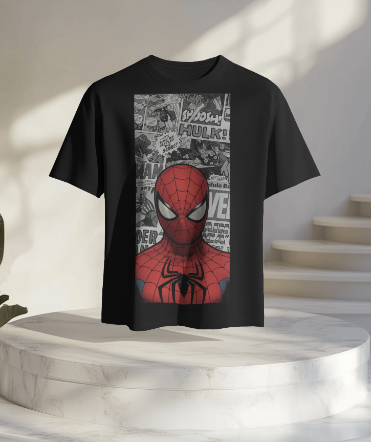 Marvel Spider-Man 🕷 Vintage Comic Panel Oversized Tee 👕 | The Scorpion Originals