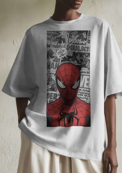 Marvel Spider-Man 🕷 Vintage Comic Panel Oversized Tee 👕 | The Scorpion Originals