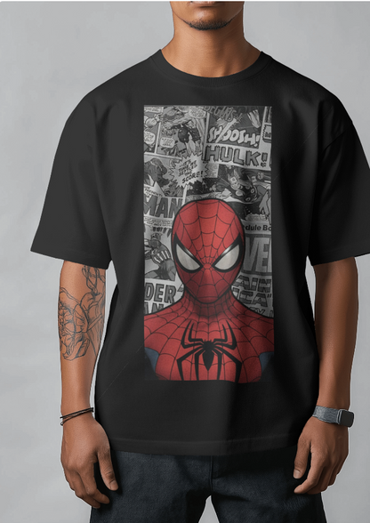 Marvel Spider-Man 🕷 Vintage Comic Panel Oversized Tee 👕 | The Scorpion Originals