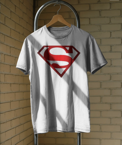 Red Steel 'S' Emblem Tee – Hero Edition by The Scorpion Originals 🦂🦸‍♂️