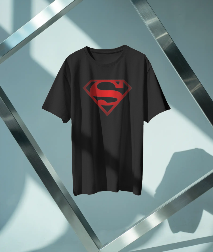 Red Steel 'S' Emblem Tee – Hero Edition by The Scorpion Originals 🦂🦸‍♂️