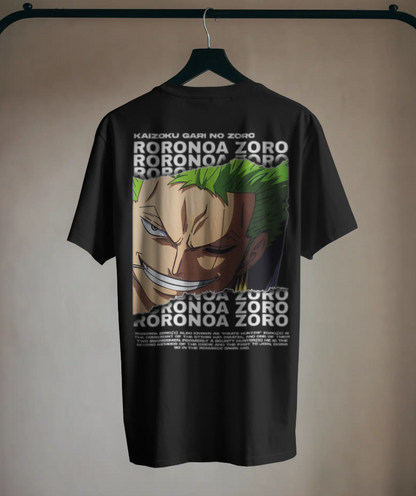 Roronoa Zoro Oversized Anime Tee – Triple Sword Style Edition by The Scorpion Originals ⚔️🦂