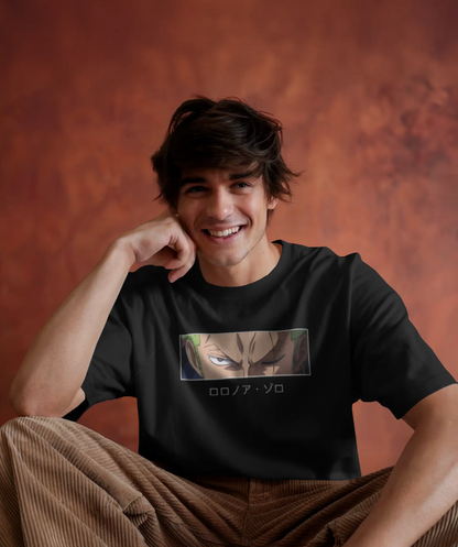 Roronoa Zoro Oversized Anime Tee – Triple Sword Style Edition by The Scorpion Originals ⚔️🦂