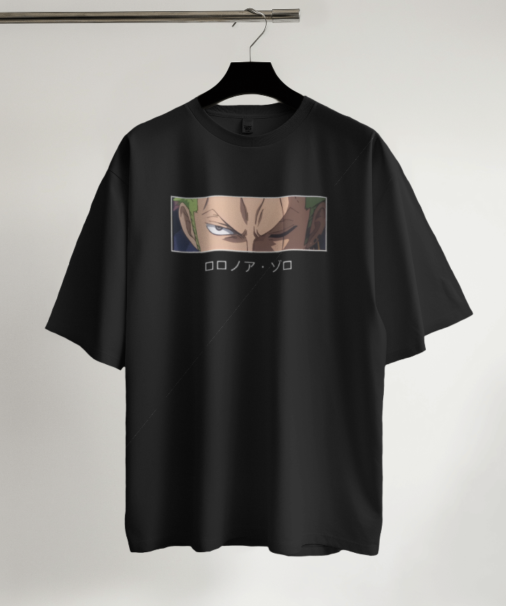 Roronoa Zoro Oversized Anime Tee – Triple Sword Style Edition by The Scorpion Originals ⚔️🦂