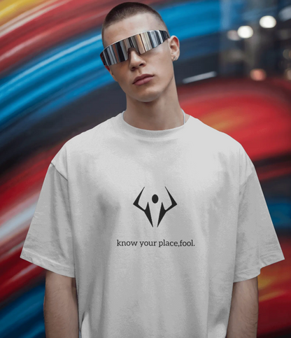 "Know Your Place" – Sukuna Manga Panel Oversized Tee | Jujutsu Kaisen Inspired 🖤