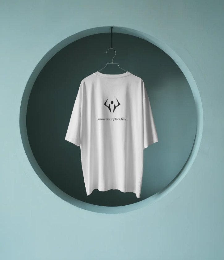 "Know Your Place" – Sukuna Manga Panel Oversized Tee | Jujutsu Kaisen Inspired 🖤