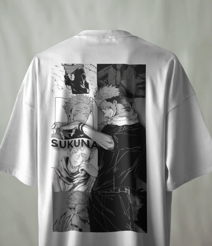 "Know Your Place" – Sukuna Manga Panel Oversized Tee | Jujutsu Kaisen Inspired 🖤