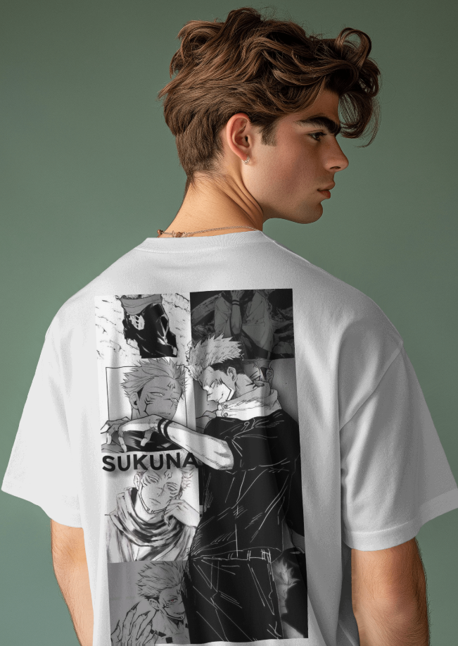"Know Your Place" – Sukuna Manga Panel Oversized Tee | Jujutsu Kaisen Inspired 🖤