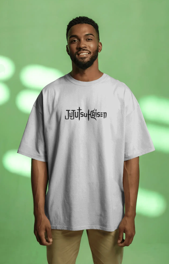 “Jujutsu Kaisen Manga Collage” Oversized Tee | Gojo x Yuji Edition 🌀🖤