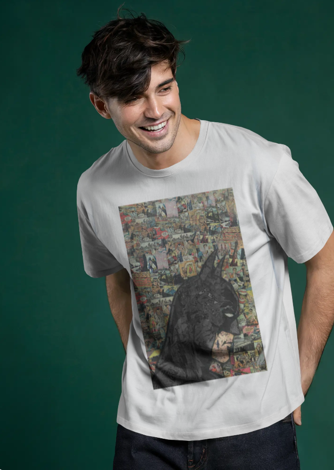 Batman Comic Collage Oversized Tee – The Scorpion Originals 🦇🖤