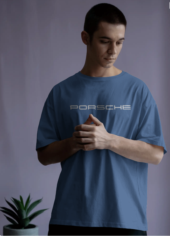 Porsche 911 Retro Graphic Tee – Black 🖤 & Navy Blue 💙 Edition