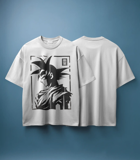 Goku Saiyan Shadow Oversized Tee 🥋⚡ | The Scorpion Originals